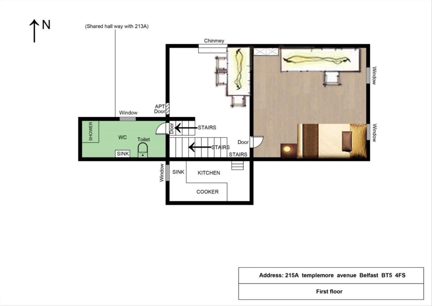 Apartment Entire Yellowapt Near Centre - Free Parking - Up To 3 Guests - 2 Beds