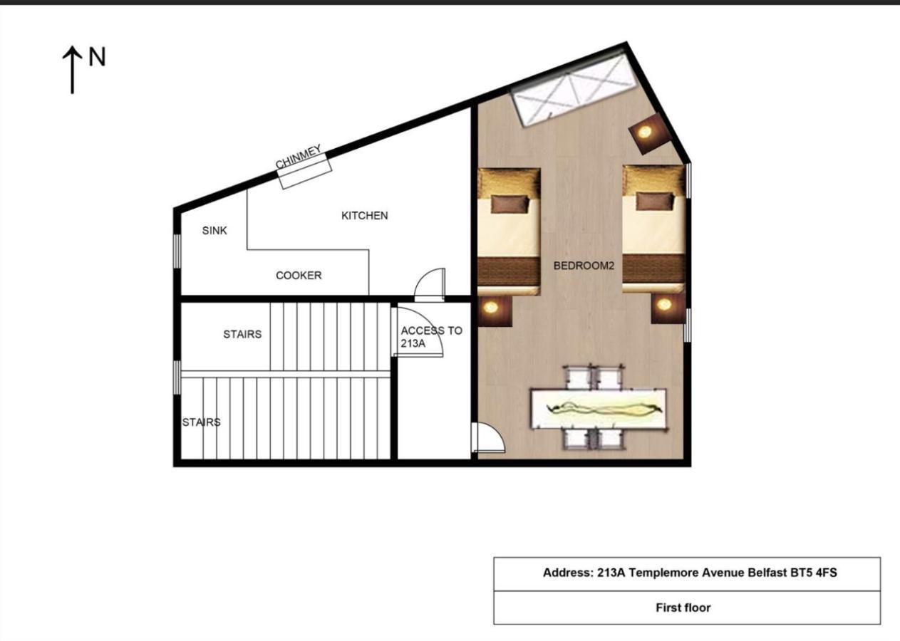 Entire Pinkapt - Free Parking - Up To 4 Guests - 3 Beds - Close To Centre Belfast