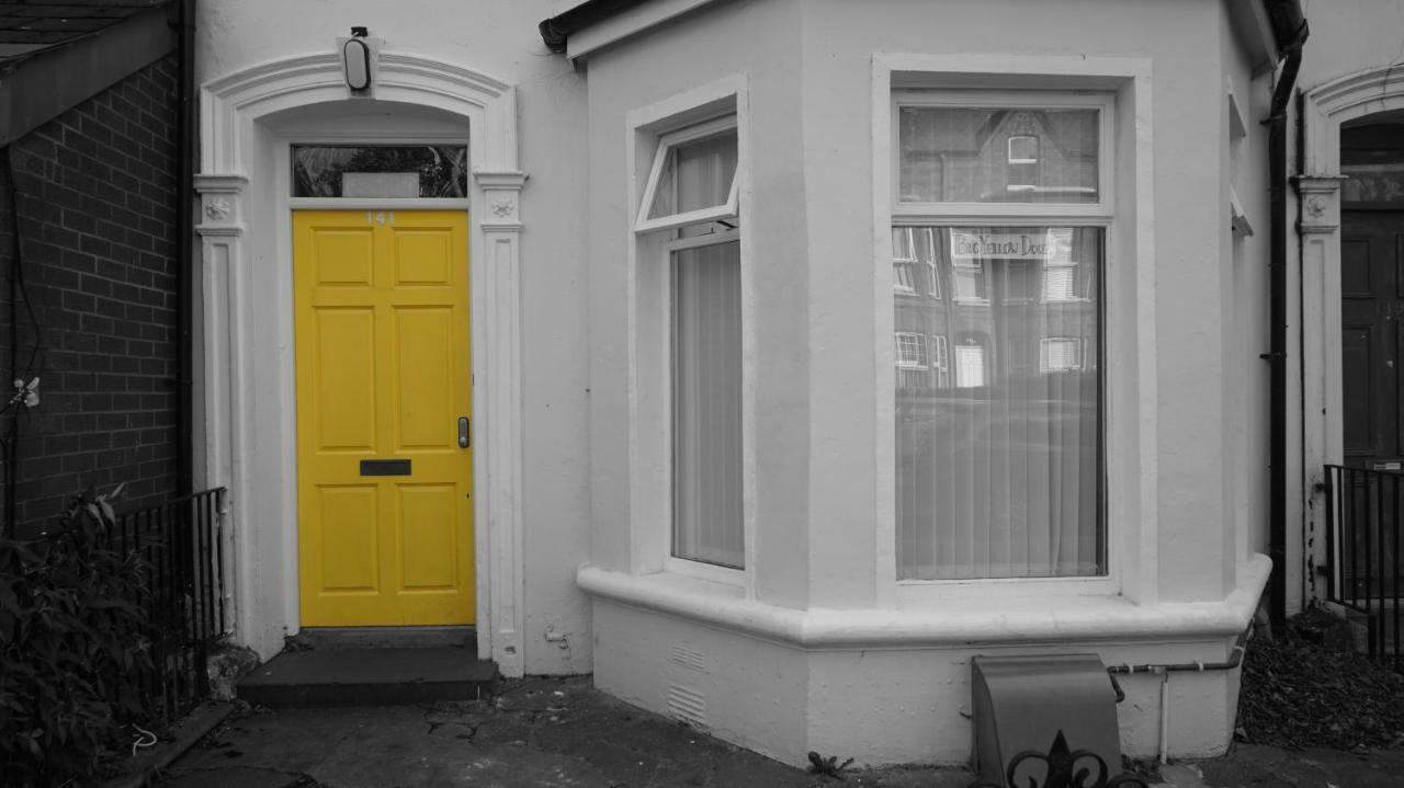 Big Yellow Door In Queens Quarter * Belfast