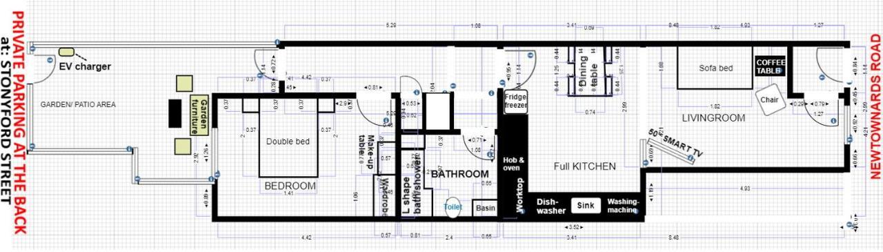 Lmk, Spacious 1 Bedroom Ground Floor Apartment, Ev Charger, Free Parking Wi-fi, Great Location